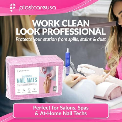 PlastCare USA 3 ply waterproof manicure prep pads for salon