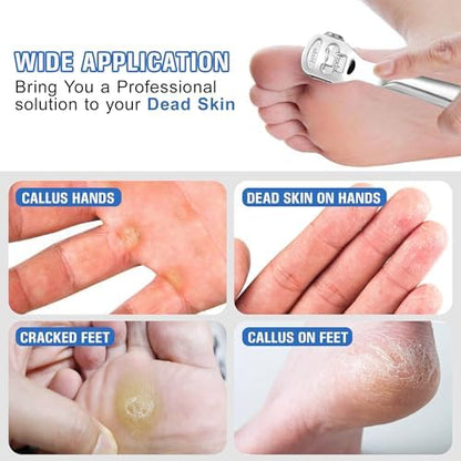 Hygienic stainless steel dead skin shaver for home pedicure routines.