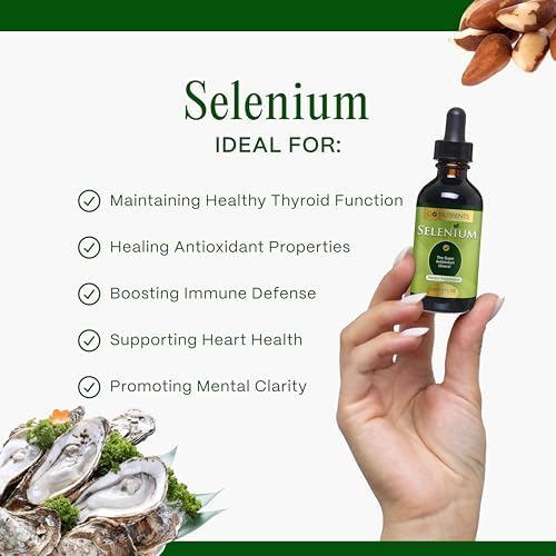 Go Nutrients Selenium liquid thyroid support supplement product packaging close up
