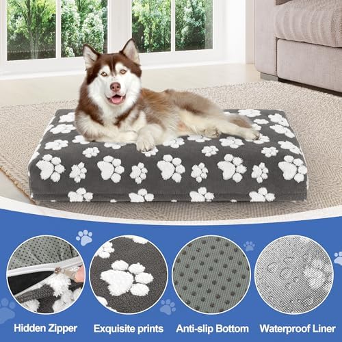 Balapet replacement pet bed case highlighting the dual sided reversible pattern and soft cotton fleece material.
