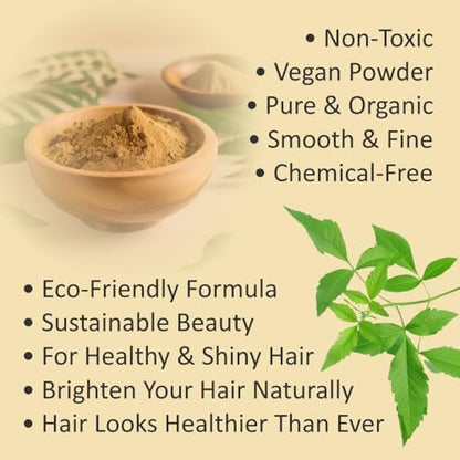 Joyful Young organic grey coverage henna hair dye consistency close up