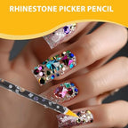 Using Aiyorse wax picker tool for intricate nail art design