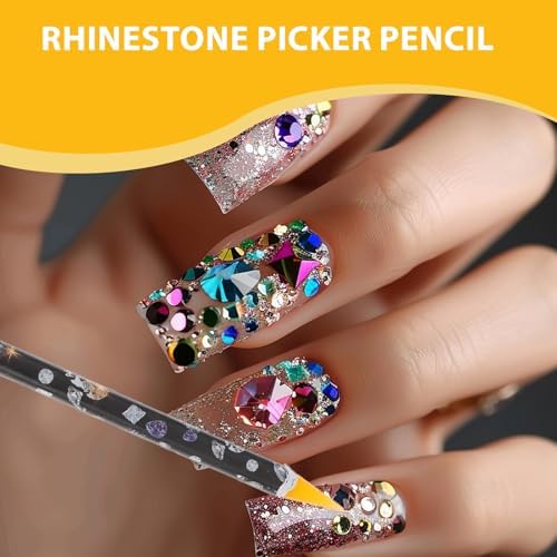 Using Aiyorse wax picker tool for intricate nail art design