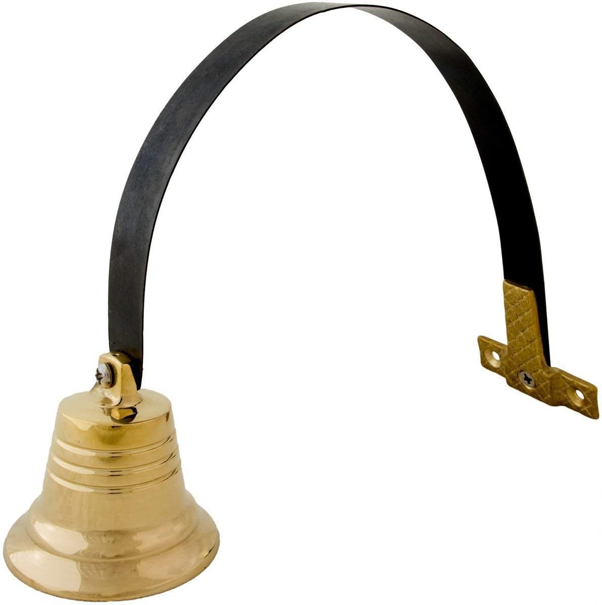 Regirock solid brass dog doorbell front view for potty training