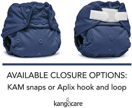 Kanga Care Rumparooz Double Leg Gusset Reusable Cloth Diaper Cover Newborn Snap | Aquarius 4-15 lbs - Image 6