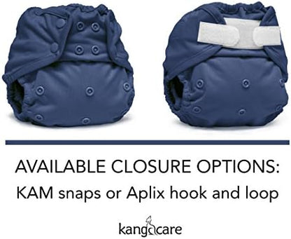 Kanga Care Rumparooz Double Leg Gusset Reusable Cloth Diaper Cover Newborn Snap | Aquarius 4-15 lbs - Image 6