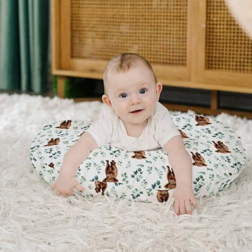 Hidden zipper detail on HawSkgFub baby nursing pillow cover