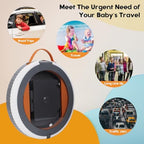 SunnySmile foldable potty showing garbage bag storage slot