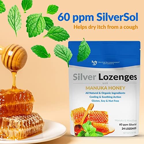 Doctor Recommended silver lozenges individually wrapped pieces