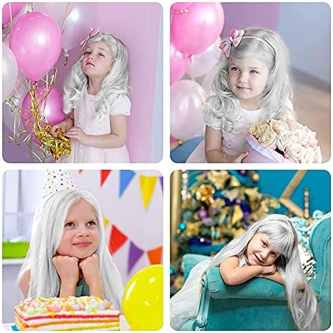 Step by step application guide for kids temporary white hair chalk comb