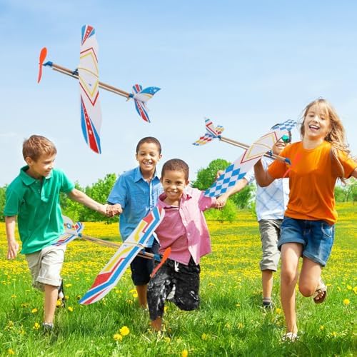 A complete view of the safe premium materials and components included in the kids aviation model kit.