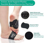 Adjustable Velcro strap on Svowin arch brace for customized foot compression.