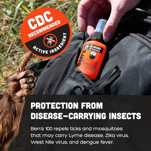Ben's alcohol free tick repellent product label ingredient list