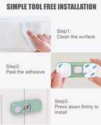 Child safety lock strap mechanism for baby proofing