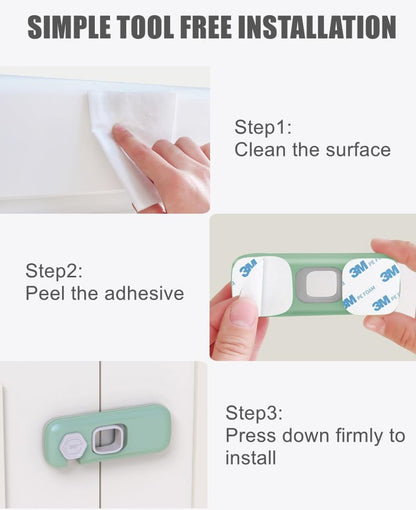 Child safety lock strap mechanism for baby proofing