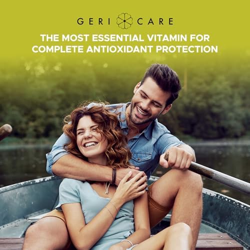 GeriCare vitamin E skin hydration and immune support softgels full package view