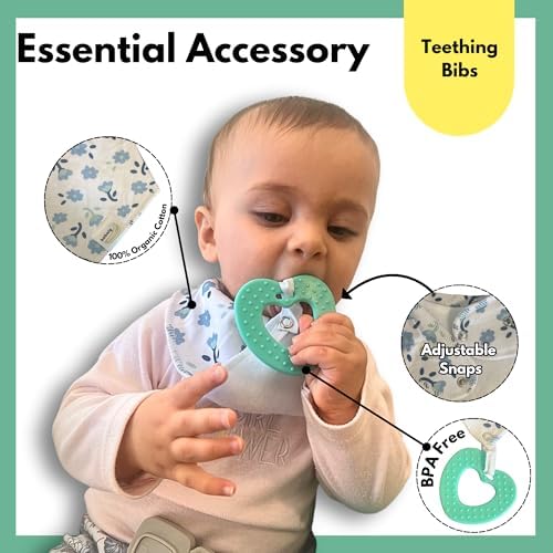 Adjustable snap button detail on Egmao baby drool bibs