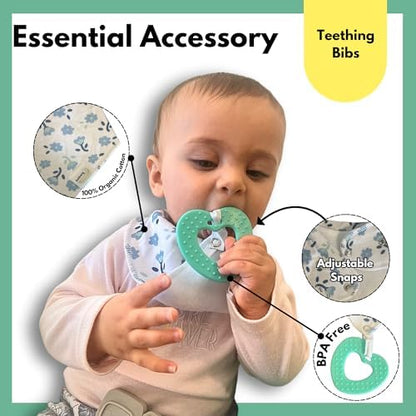 Adjustable snap button detail on Egmao baby drool bibs