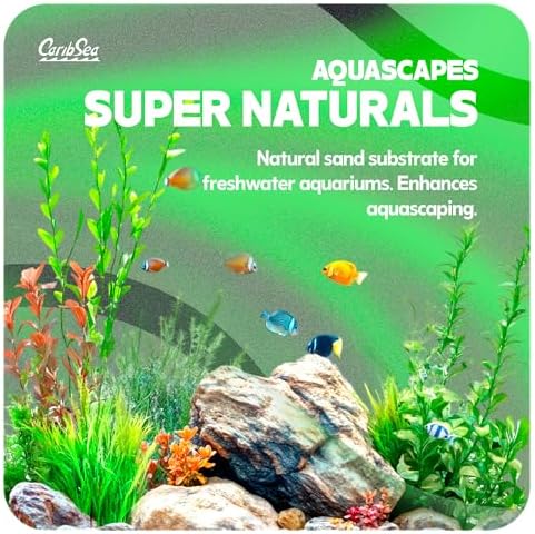 CaribSea Midnight River sand in a planted freshwater aquarium