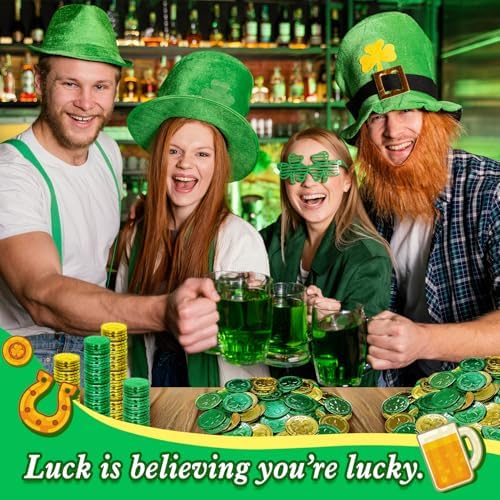 Catephe festive leprechaun trap coins premium holiday props