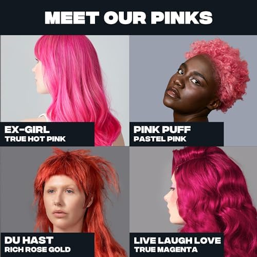 Good Dye Young Ex Girl pink color cream application instructions label view