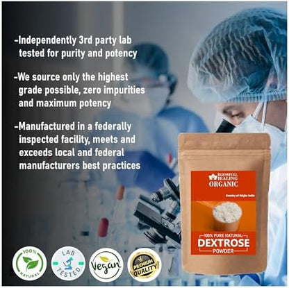Organic corn-derived glucose powder for hypoglycemia and sports recovery