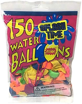 Vibrant multicolor assortment of uninflated three inch latex water balloons