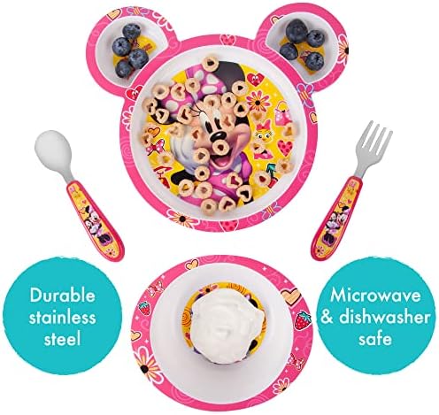 Minnie Mouse toddler mealtime set packaging display