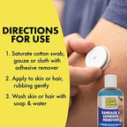 Goo Gone skin adhesive remover side angle view showcasing the clear liquid texture ideal for sensitive skin care.