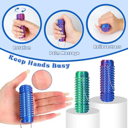 Two piece pack of adult anxiety relief toys in pocket view.