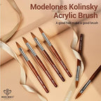 Full product packaging view of the Modelones size 8 nail brush ready for use