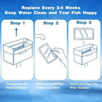 Zuqqony small in tank filter cartridge showing activated carbon grid