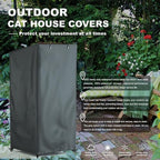 Seal Bailey grey protective outdoor enclosure canopy showcasing its full dimensions of 32 by 32 by 71 inches