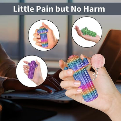 Rainbow gradient 3D printed fidget toy details