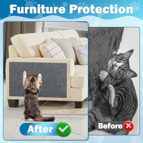 ENONCI anti cat scratch couch protector close up showing nano tape backing