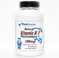 PureControl Supplements Vitamin K1 Phytonadione 100mcg front view dietary supplement bottle