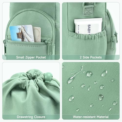 HavenMinds travel bag attached to a stroller handle