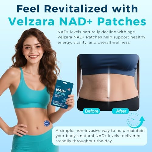 Velzara NAD Plus Patches close up view of individual transdermal patch