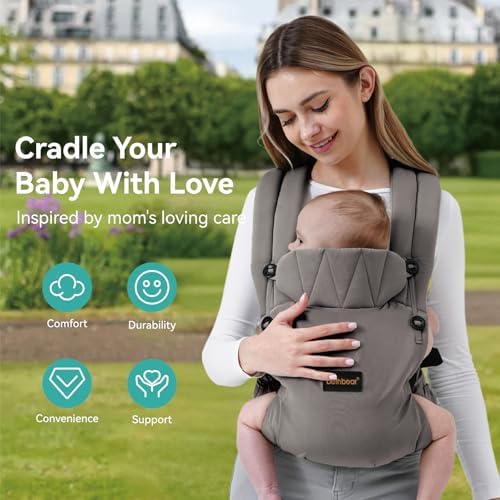 BethBear baby carrier showing adjustable waist belt and straps