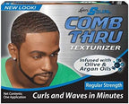 Luster's regular strength hair texturizer kit components