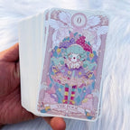 Back design of the Han Yu Bowen Pastel Arcana tarot card showing minimalist pattern.