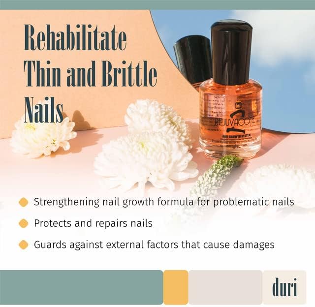 Duri Rejuvacote 2 clear polish bottle for daily nail strengthening maintenance