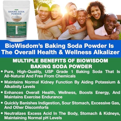 BioWisdom Grade 1 pure sodium bicarbonate supplement ingredient label