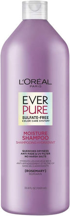 L'Oral Paris Moisture Sulfate Free Shampoo, Hair Care for Color-Treated Hair with Rosemary Botanicals, EverPure, 8.5 Fl Oz - Image 12