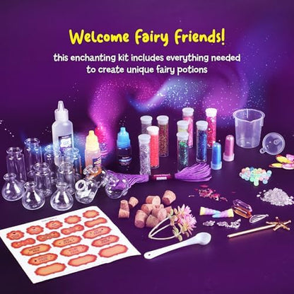 Children using the Dan&Darci potion kit with bottles and charms