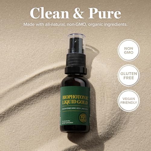 Global Healing Center Biophotonic Liquid Gold Supplement Spray Packaging Details