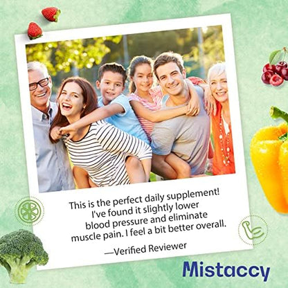 Mistaccy premium imported skincare and health softgels package with Omega 3 6 9 overview