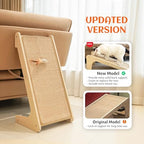 Premium natural sisal cat scratching pad with included catnip package for indoor pets.