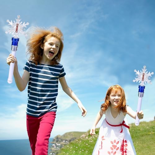 Child holding Fleeting Time light up princess wand