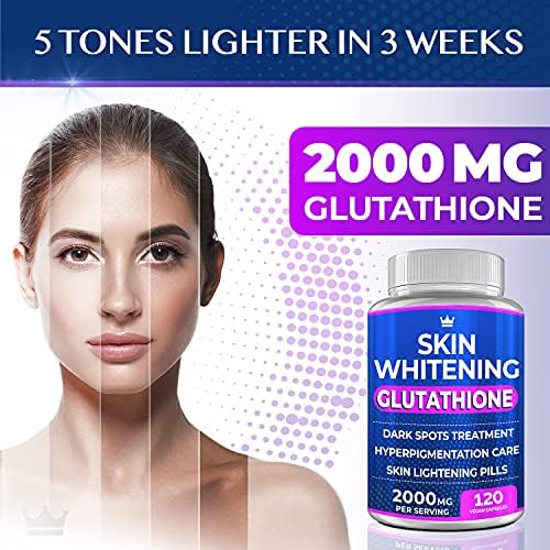 Close up of Northern Crown Cosmetics glutathione bottle packaging